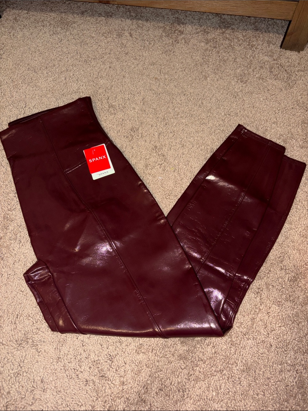 Spanx Faux Patent Leather Leggings RUBY